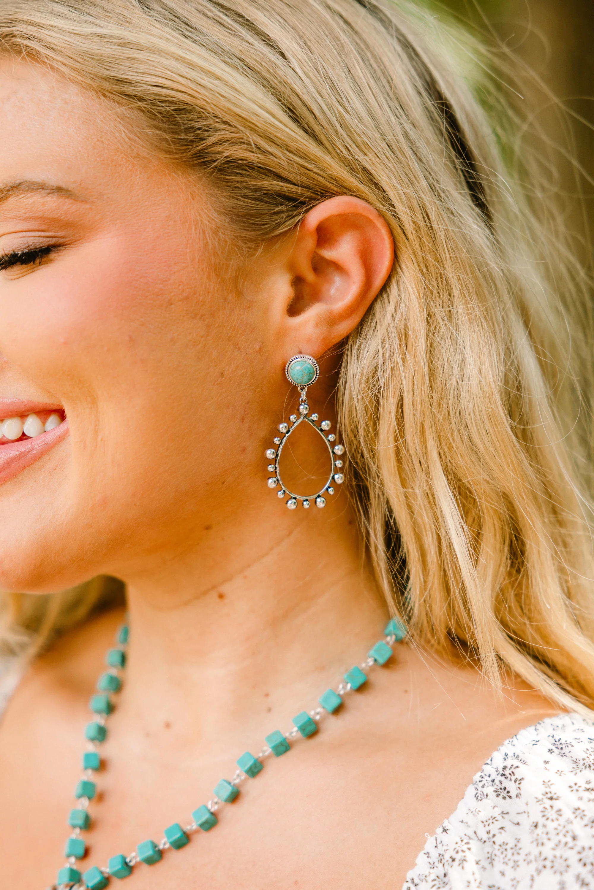Sable and Sky Earrings, Turquoise - Giverhouse