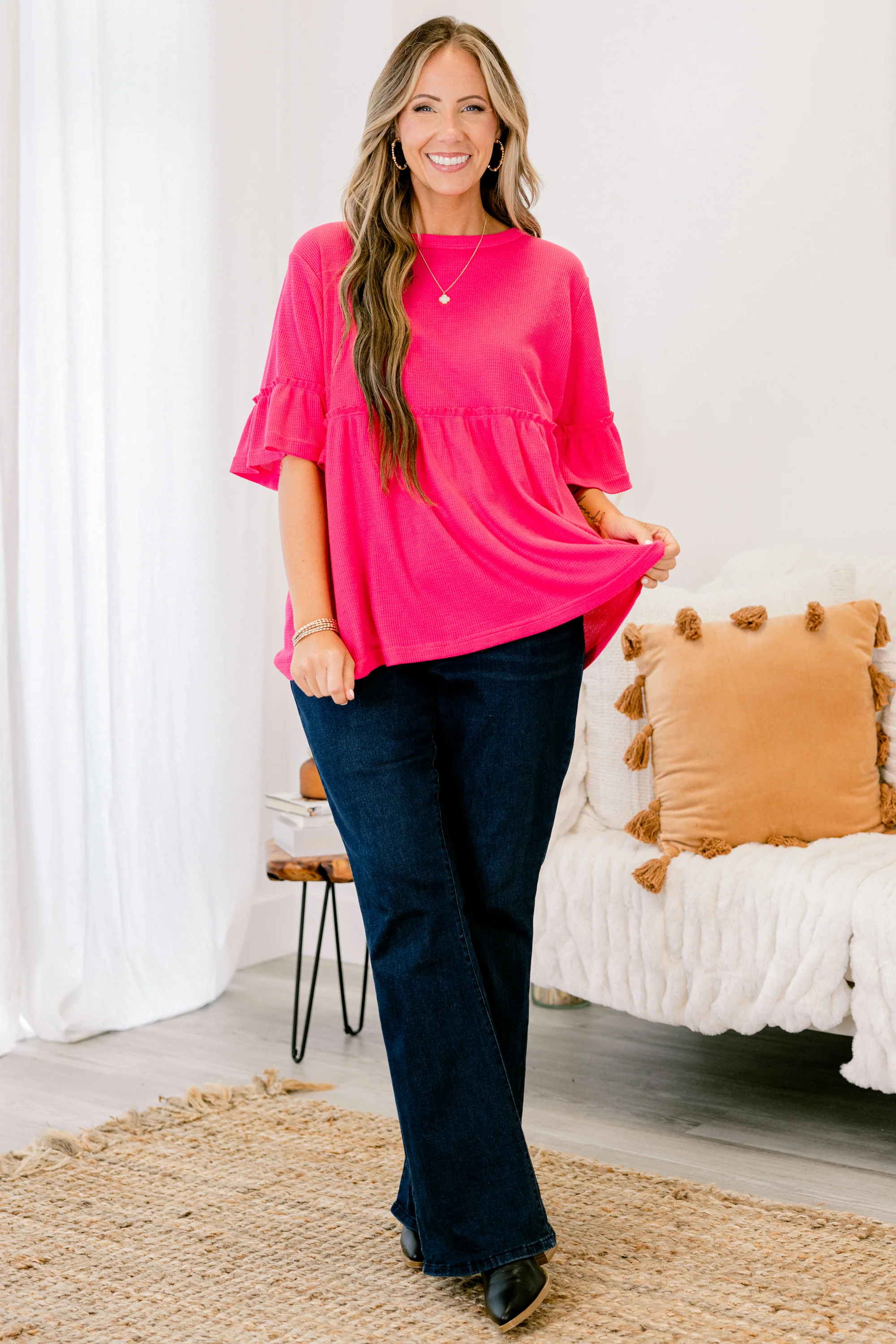 Completely Yours Tunic, Hot Pink - Giverhouse
