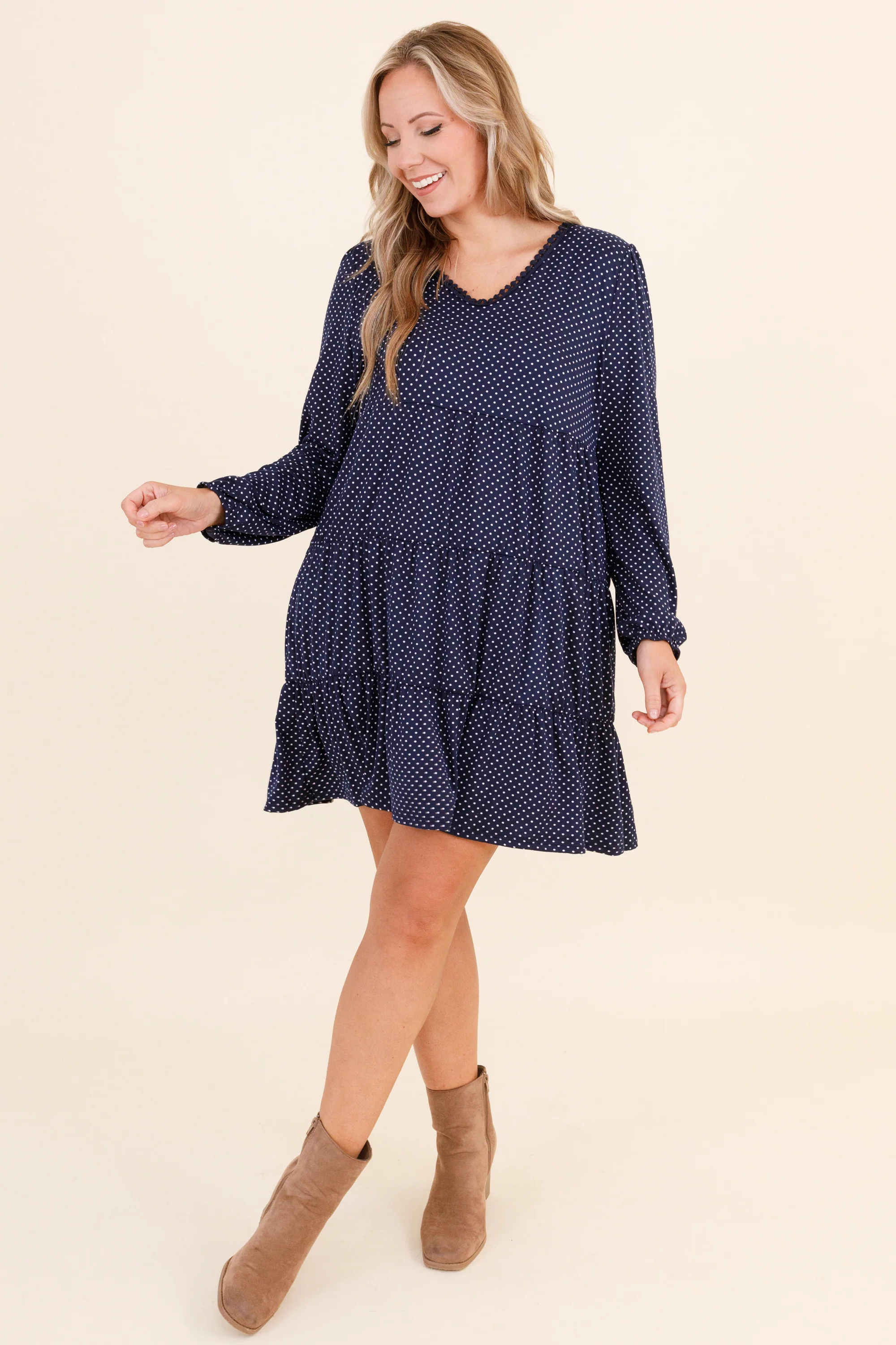 My Affirmation Dress, Navy - Giverhouse