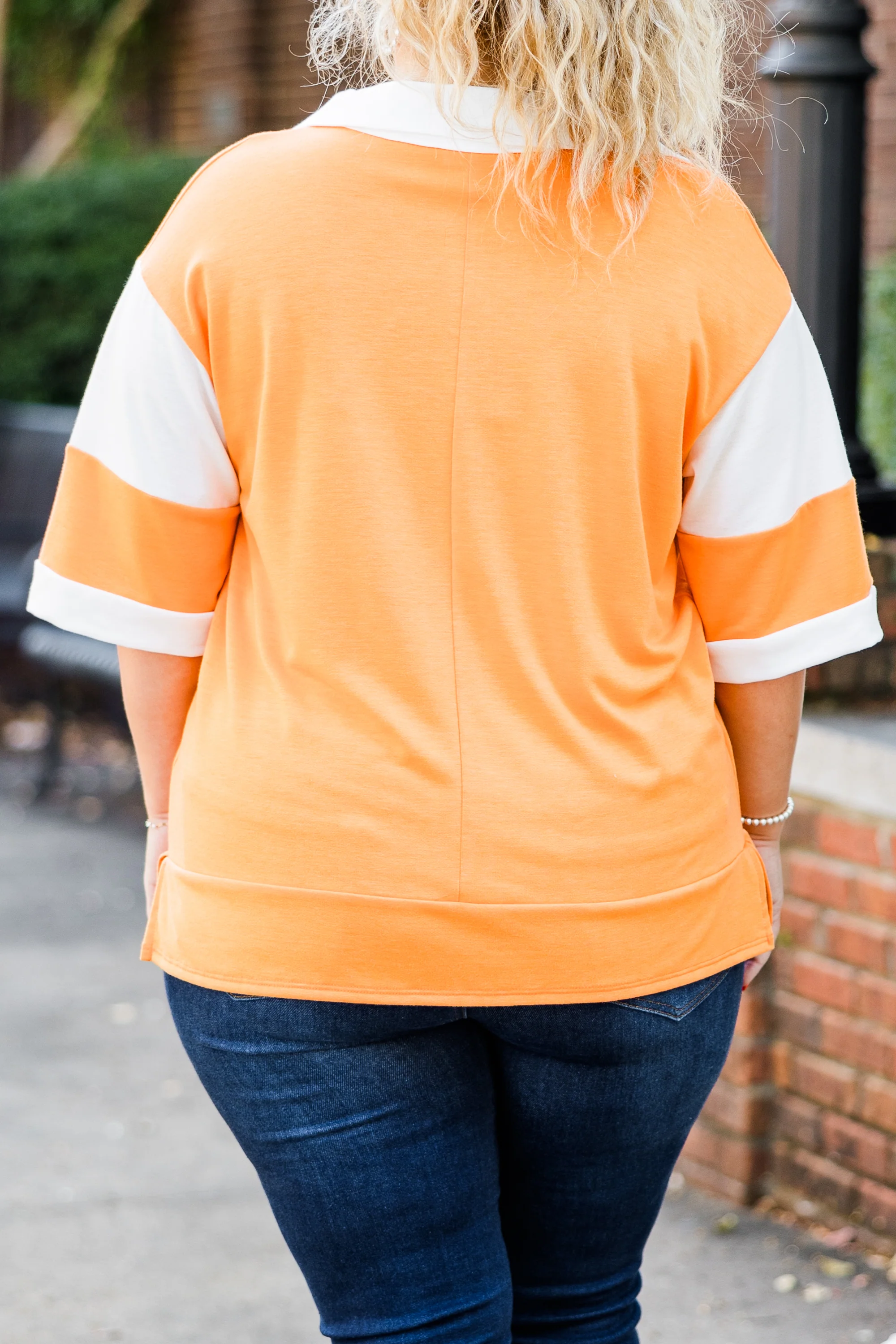 All In To Win Top, Orange - Giverhouse