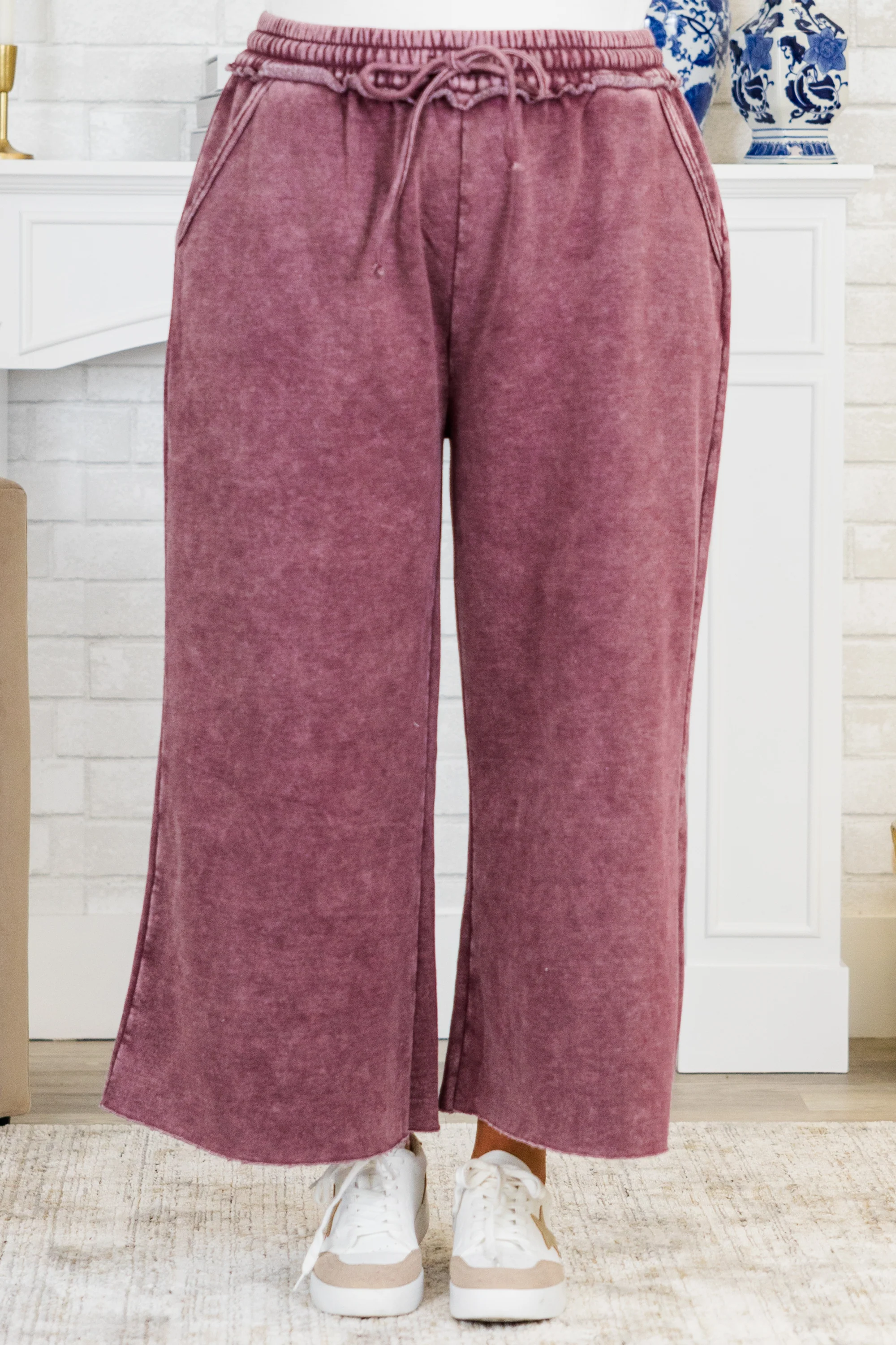 Sunday Scaries Sweatpants, Eggplant - Giverhouse