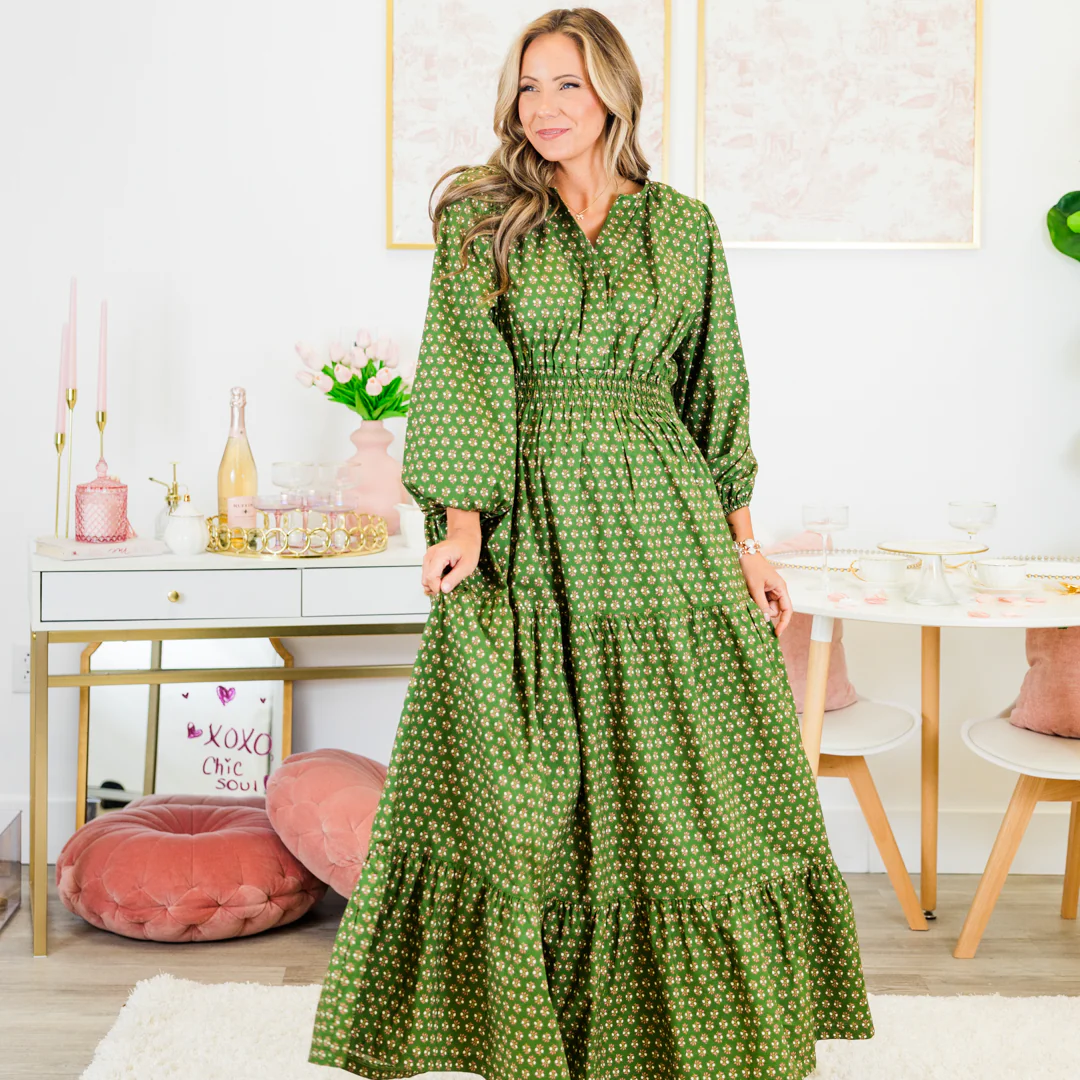 Gift Of Grace Maxi Dress, Green - Giverhouse