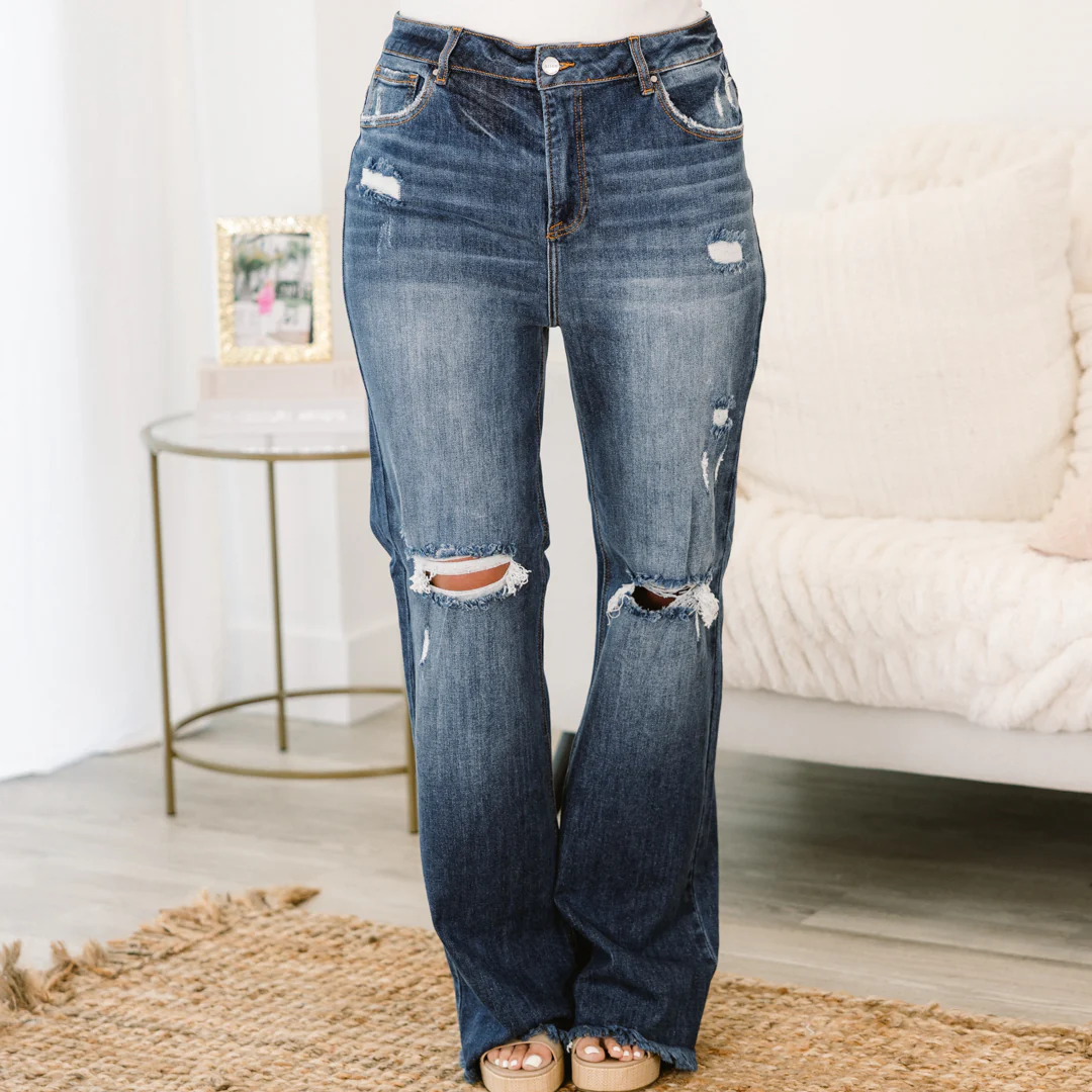 Ride That Wave Jeans, Dark Wash - Giverhouse