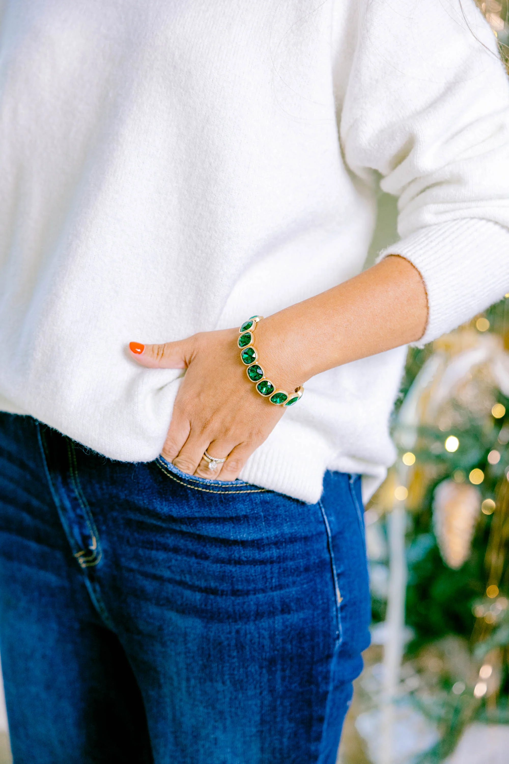 Comforting Heart Bracelet, Green - Giverhouse