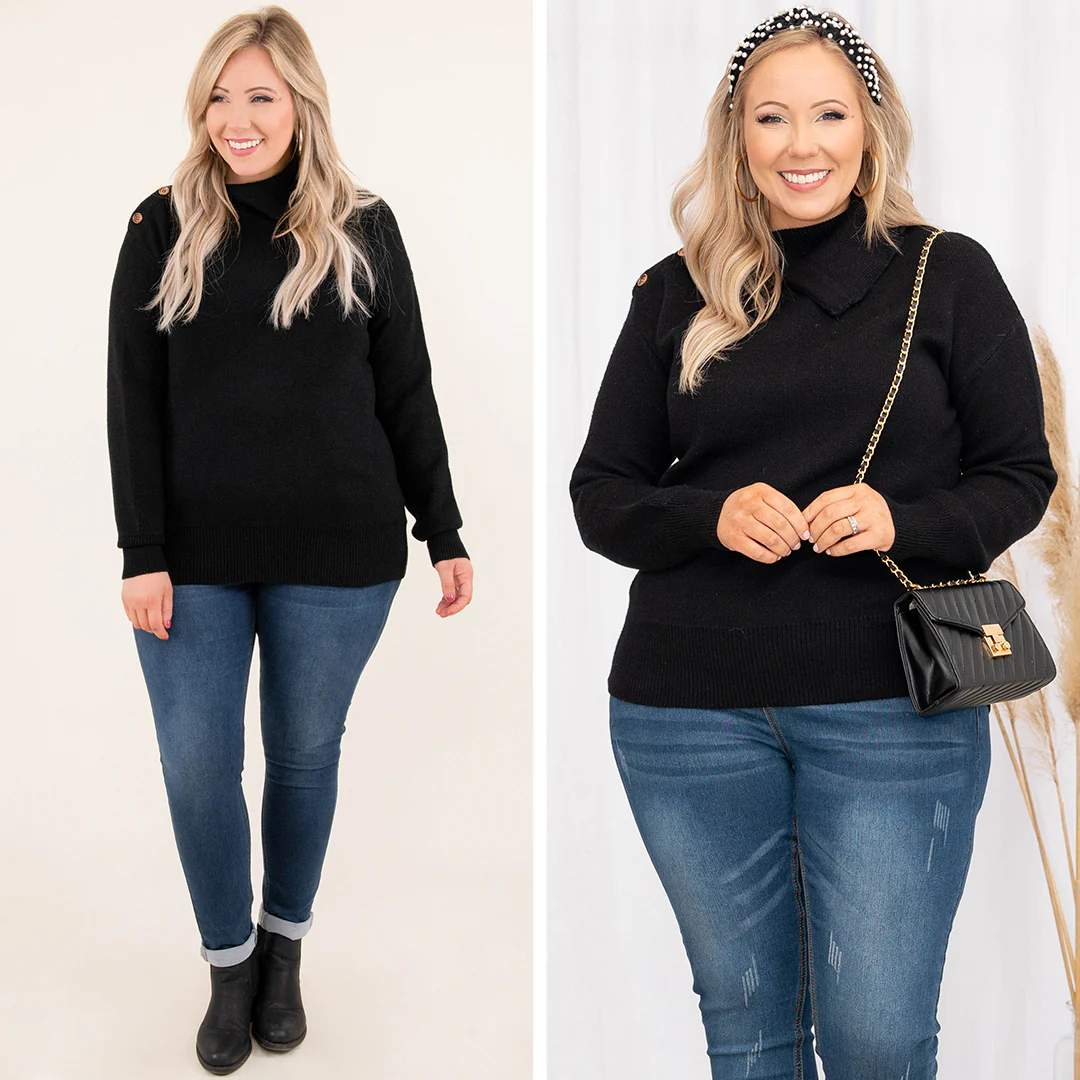 Gonna Love You Sweater, Black - Giverhouse