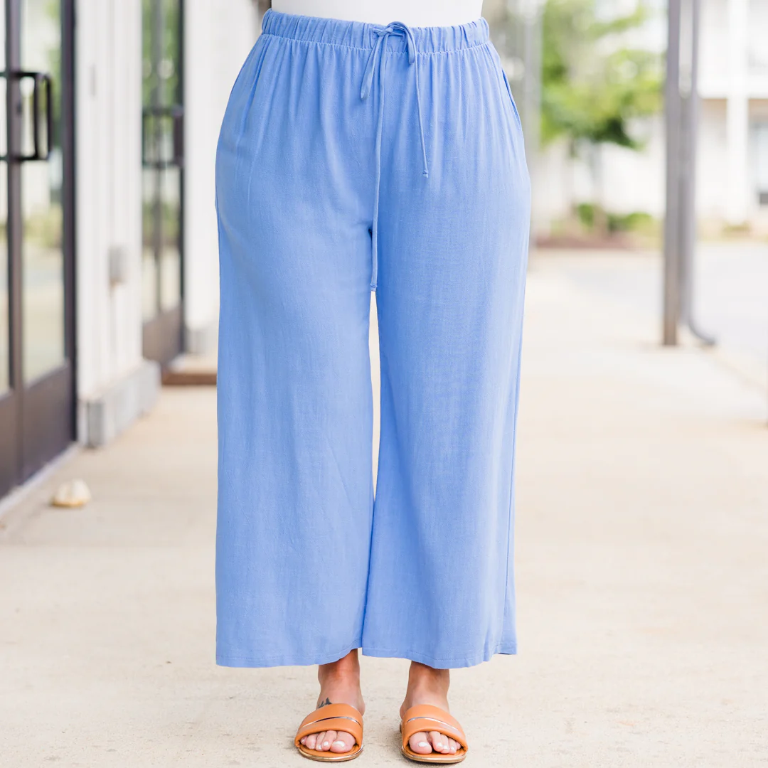 Let It Happen Pants, Blue - Giverhouse